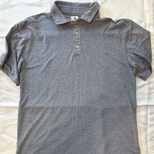 Duck Head Short Sleeve Golf Business Casual Polo‎ Men’s XL Blue Gray